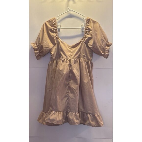 Charlotte Russe Tan Dress‎ (small) - Picture 2 of 5